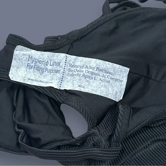 NWOT NASTY GAL Ribbed Open Back Black One Piece Swimsuit. Size Small 🏝️ - Picture 10 of 10